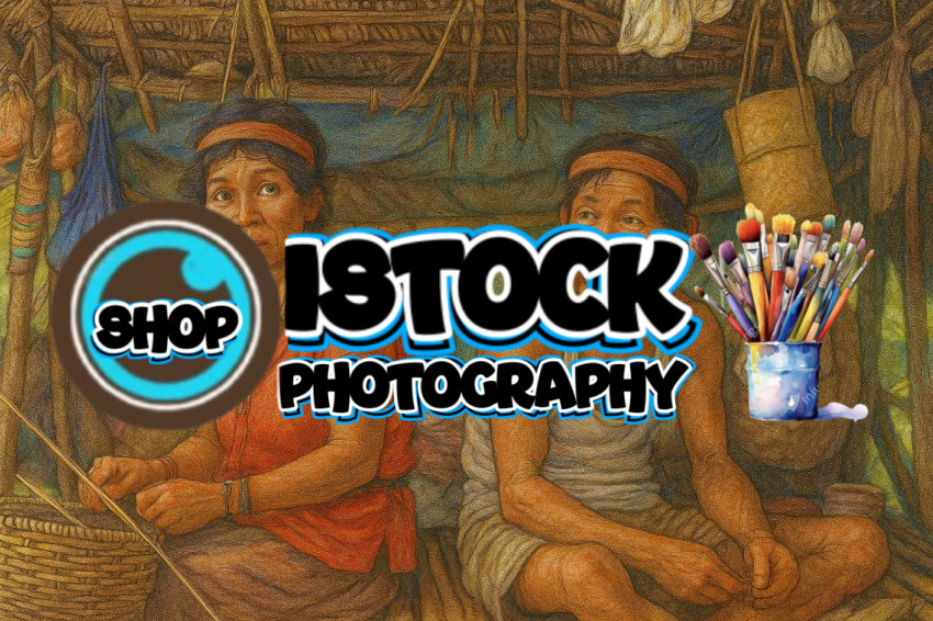 Father & mother of the Punan Batu tribe of Kalimantan