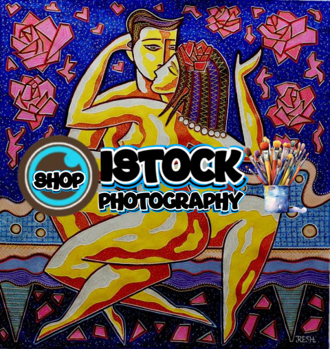 Colorful  musical composition    Red Roze