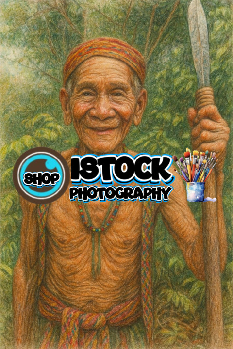 Grandfather of the Penan tribe of Borneo