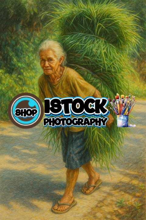 grass-carrying grandmother