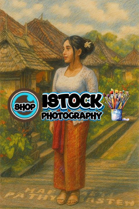 The girl receptionist at Panglipuran Bali